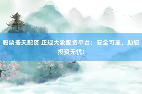 股票按天配资 正规大象配资平台：安全可靠，助您投资无忧！